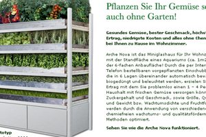 Arche Nova - Miniglashaus für das Wohnzimmer