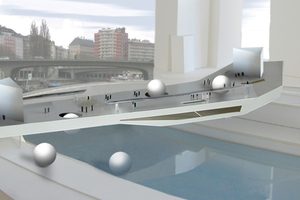 „Ponte Mozart“ zwischen 1. und 2. Wiener Gemeindebezirk